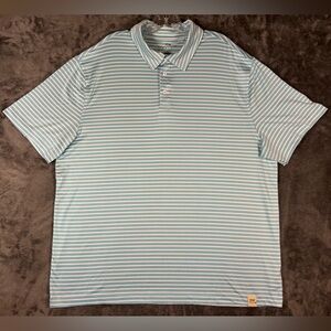 Rorie Whelan Golf Striped Lightweight Polo Shirt. Men's XXL